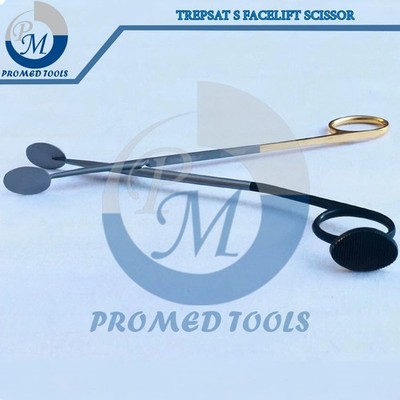Trepsat Face Lift Dissection Scissors T/C Insert With Speculated Tips 20 cm