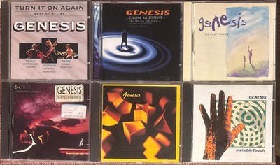 6x GENESIS CD Konvolut - We Can t Dance, Invisible Touch, Best Of,  And Then