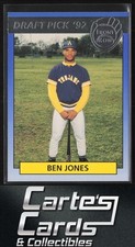 Ben Jones 1992 Front Row Draft Picks #66 Silver Minnesota Twins