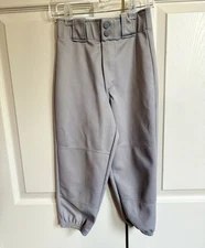 Rawlings Gray Baseball T-Ball Belted Pants Youth Size S Grey