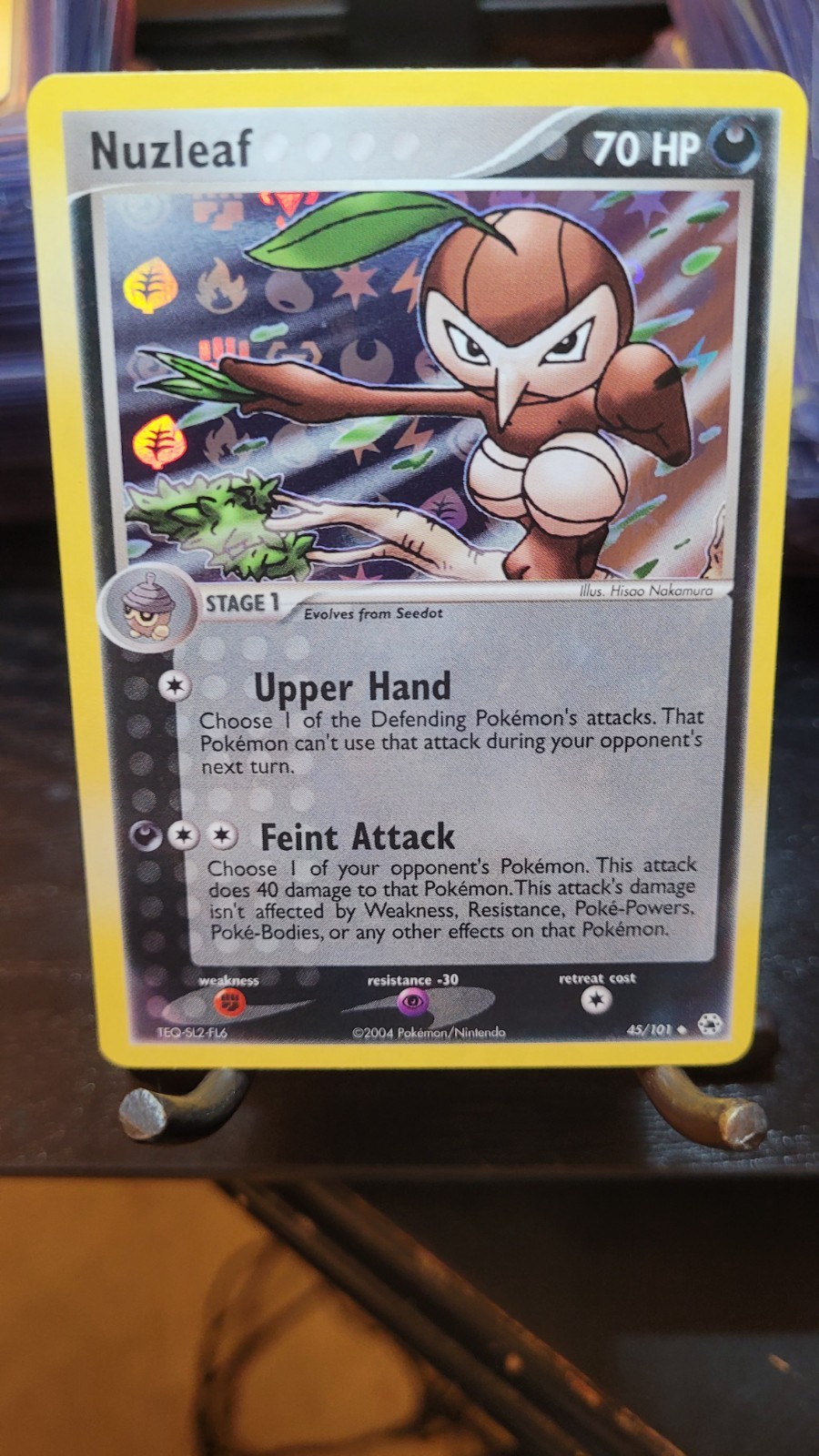 Nuzleaf – Hidden Legends #45/101 – Reverse Holo – NM – 2004