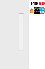 Branded White Primed 1L Clear Side Glazed Internal Office Door FD60+ UK Delivery