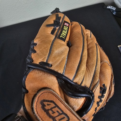 Wilson A450 FastPitch 12" MonstaWeb Echtleder Baseball Softball Handschuh RHT - Bild 13 von 17