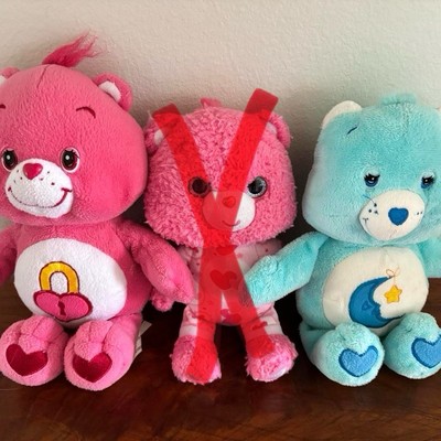 vintage care bears plush lot 2000s bedtime bear secret bear used