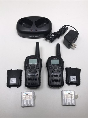 Midland X-Tra Talk Walkie Talkies LXT500 Set with Charger - Tested & WORKS