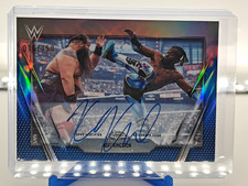 2026 Topps Chrome WWE Kofi Kingston #BCA-KOK Blue Refractor Auto /150