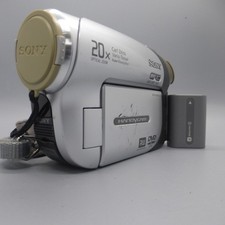 Sony Handycam DCR-DVD92E Handheld Mini DVD Camcorder Silver Tested