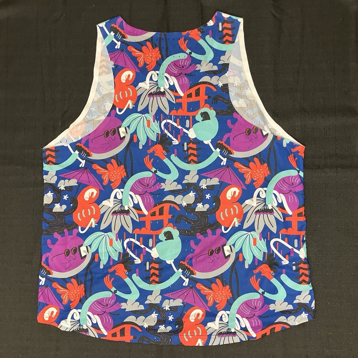 Nike Aeroswift Tokyo Marathon Singlet Tank Run CT2855 010 Multi 