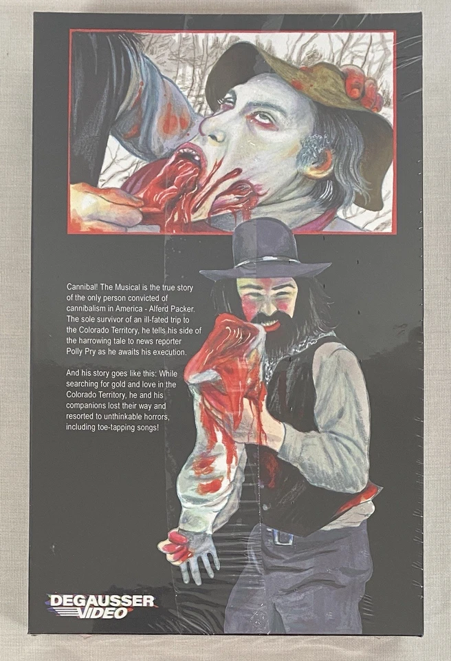 Cannibal! The Musical NEW VHS Light Up LED Vinegar Syndrome Degausser Video - Image 2 of 3