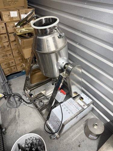 Dry Powder Drum Mixer Metal Powder Blender 220V Electric Stainless