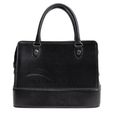 Jean paul GAULTTER ビジネスバッグ　レザー　ハンドバッグ　ロゴ Jean Paul GAULTIER Logo Design Leather Bag(K-153960) | eBay