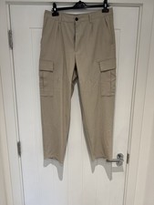 Zara a Pair Of men’s Beige Combat-style Cargo Trousers. Size L