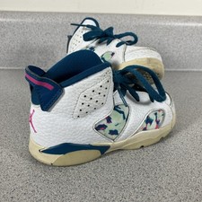 Nike Air Jordan 6 Retro PS Green Abyss 645127-153 Kids Size 8C Toddler Kids