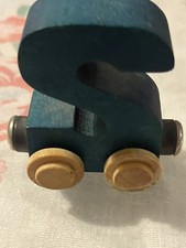 Maple Landmark Wooden Alphabet Train, Blue Letter S,