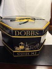 VTG DOBBS Hat Box New York Fifth Ave.good Condition Octagon Shape Rare 13/15