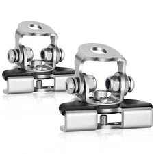 2Pcs A-Pillar Hood Mounting Brackets Clamp For LED Pods Work Light Bar Off Road