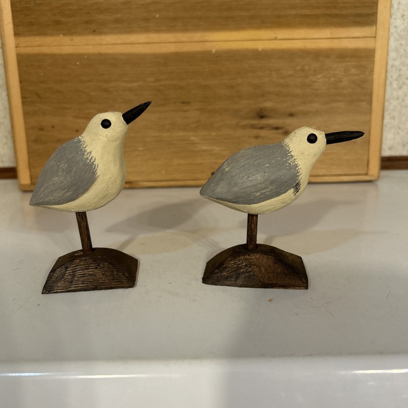 Hand Carved Gunning Style Shorebird Chicks Decoys