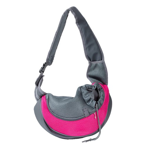 Pet Dog Sling Carrier, Breathable Mesh Portable Travel Safe Pet Sling Shoulde...