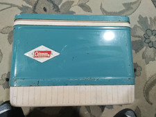 Cofre de hielo COLEMAN vintage refrigerador vertical SNOW LITE Aqua Diamond con accesorios