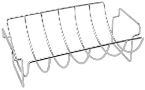Omaha Rib Rack for Smoker and Grill - Non Stick Stainless St