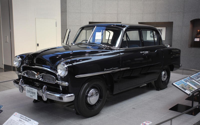 1955 TOYOPET CROWN, Vintage MICRO MACHINES (?), Black w/ Super