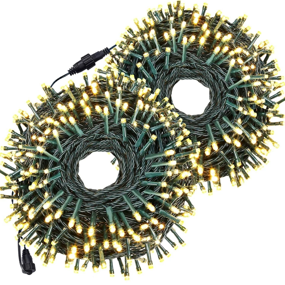 1500 LED  String Lights 525 FT Fairy Lights 8 Modes Outdoor Christmas Decoration - Image 3 of 4