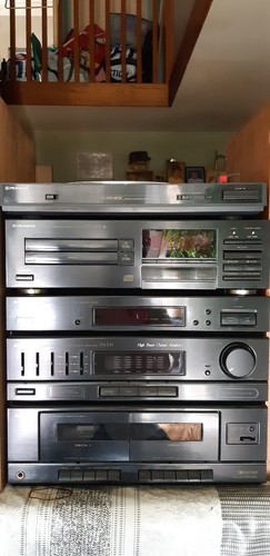 Chaîne Hifi Pioneer Vintage - Lot KP 707, CD5, GM4 - Occasion - Doré