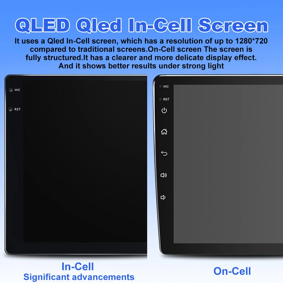 4-64GBWireless CarPlay Android13 head unit Upgrade Kit ForToyota Corolla 2015-18 - Image 4 of 4