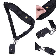 Black Single Shoulder Sling Belt Strap for DSLR Digital Camera DC Quick Release