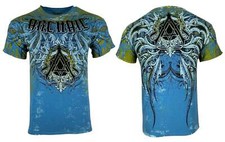 Archaic by Affliction T-Shirt Uomo Die Alone Biker Tatuaggio, S-5XL
