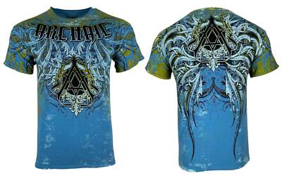 Archaic by Affliction Men's T-Shirt Die Alone Biker Tattoo, S-5XL