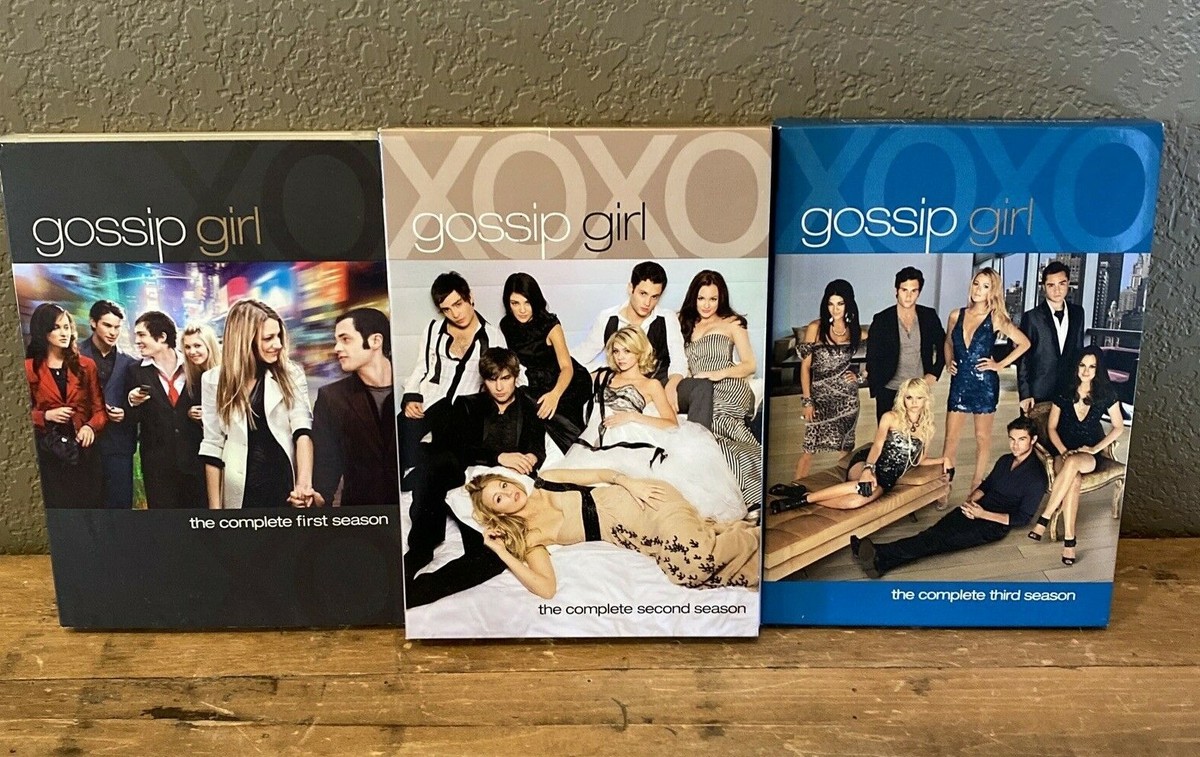 Gossip Girl DVD Lot of 3 Complete Seasons 1 2 3 With Sleeves TV