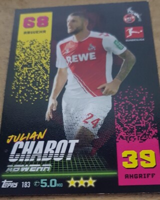 Topps Match Attax Bundesliga 22/23 Nr. 183 Julian Chabot
