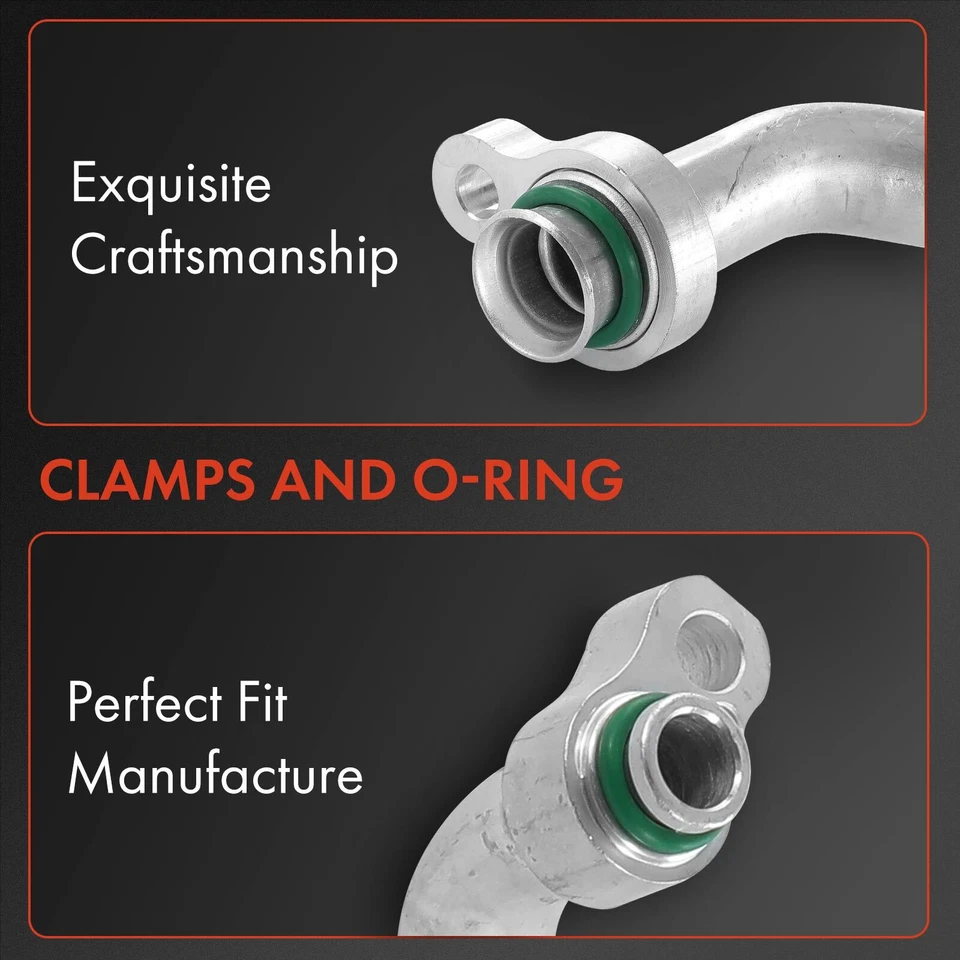 A/C Refrigerant Hose Suction Line for Hyundai Genesis Coupe 2010 2011 2012 2.0L - Image 3 of 4