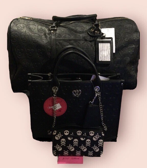 Betsey johnson weekender set sale
