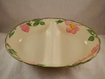 Franciscan Desert Rose Oblong Divided serving dish tray 11''  2'' deep