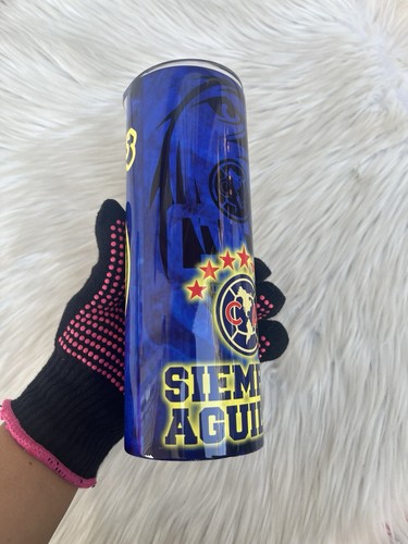 Club América dünner Becher 20 Unzen Edelstahl Aguilas del America - Bild 4 von 7