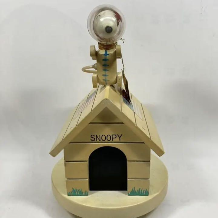 中古経年スヌーピーオルゴール Fly Me to the Moon三協商事？月 Vintage Astronauts Snoopy Wooden Music Box 1969 7.8