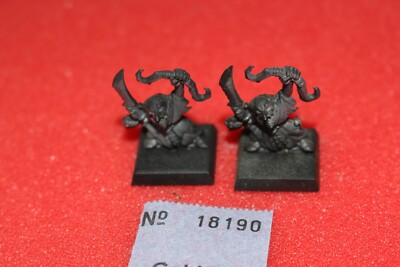 Games Workshop Warhammer Night Goblins Goblin Archers Command x2 Skull Pass Lot