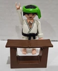 Vintage Playmobil Pals 4532 Black Belt Karate Figure with Collapsible Board