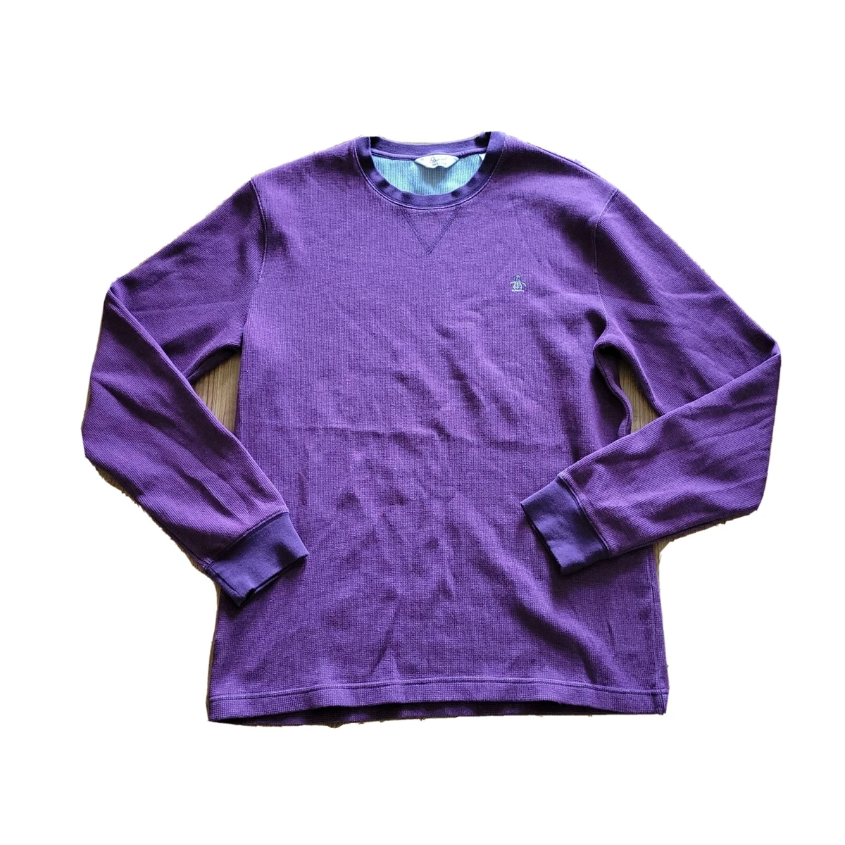 Mens purple thermal shirt clearance