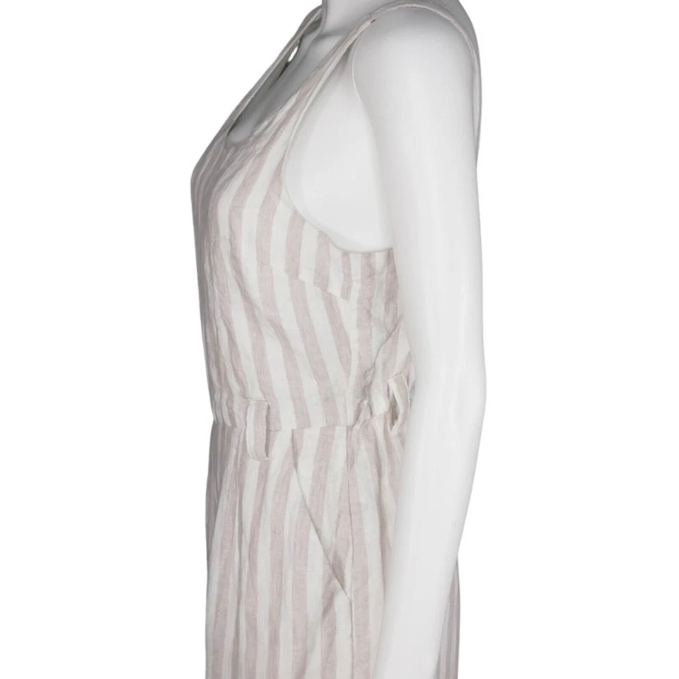 Rachel Zoe Linen Striped Jumpsuit Size 2 - Image 4 of 4
