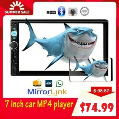 Radio Para Auto Con Pantalla Tactil Bluetooth Camara De Reversa Trasera