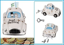 Wedding Car Piggy Bank Limousine Just Married Wedding Fund Money Gift