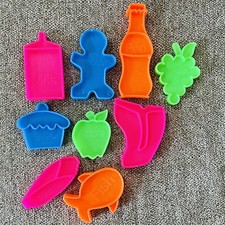    Lot of 9 Vtg 1972 Mattel Tuff Stuff Plastic Kids Play Pretend Food Toys