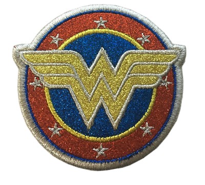 Toppa con icona emoticon Wonder Woman con licenza ufficiale DC Comics, da stirare, applique EF6 - Italia