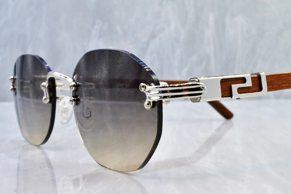 Gafas de sol vintage Porta Romana Italia Cartier sin montura Fred Tiffany Foto 3 de 4