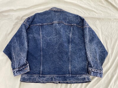 Vintage Lee PATD-153438 Men's Medium Blue Denim Jean Trucker