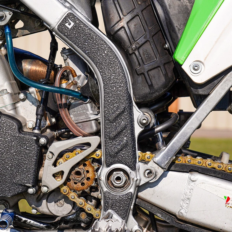 Black Frame Guards 2003-2004 Kawasaki KX250 Grip Tape Protectors KX 250 - Image 2 of 3