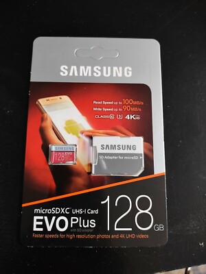 Samsung EVO Plus 128 GB, Class 10 (90 MB/s)   microSDXC-Karte   (MB-MC256GA/EU)